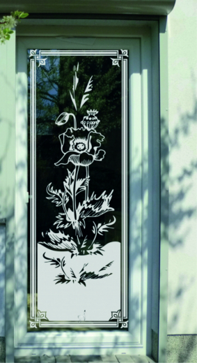 459 Mohnblume Tür