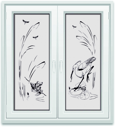 464 Fischreiher2 für Doppelfenster