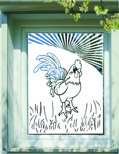 481 Hahn im Sonnenaufgang