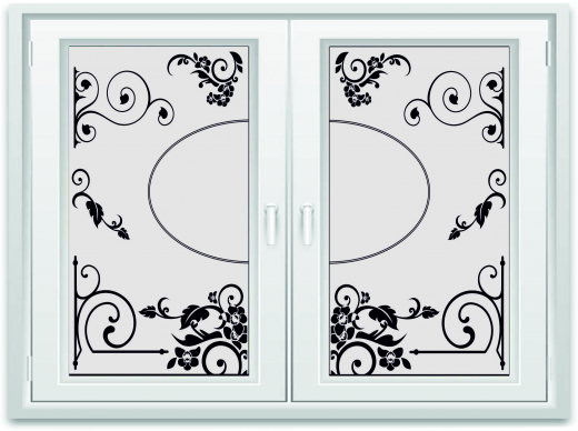 431 Orchideen 2-teilig oval