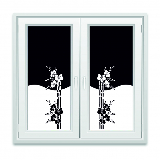 412 Orchideen 2-teilig Wellenabschluß