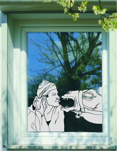 85 Kamel mit Mann offen