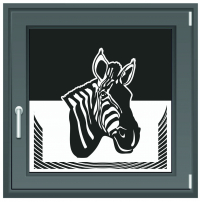 433 Zebra halbhoch