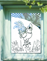 481 Hahn im Sonnenaufgang