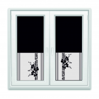 1413 Orchideen 2-teilig gerade